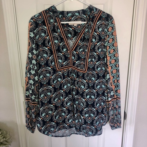 LOFT Tops - Patterned Loft Blouse